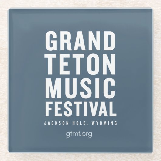 GTMF-Logo-Untersetzer Glasuntersetzer (Vorderseite)