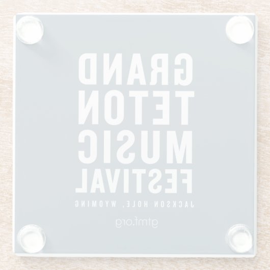 GTMF-Logo-Untersetzer Glasuntersetzer (Rückseite)