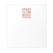 GTMF Notepad Terracotta Notizblock (Vorderseite)