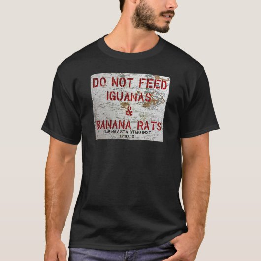 GTMO Füttre keine Iguanas und Bananenstämme - Guan T-Shirt (Vorderseite)