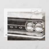 GTO Classic Car Postkarte (Vorne/Hinten)