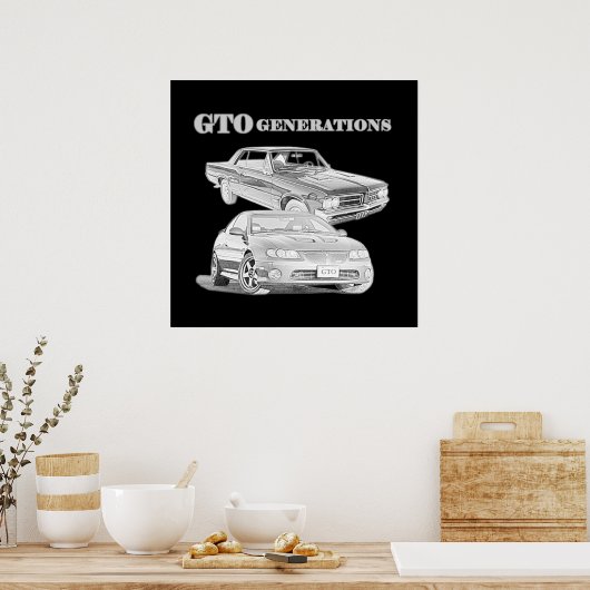 GTO-Generationen Poster (Küche)