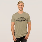 GTO Muscle Car Tri-Blend Shirt (Vorderseite voll)