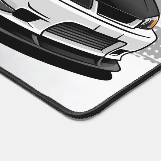 GTO Racing Car, modern, schwarz und weiß Schreibtischunterlage (Ecke)