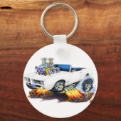 GTO White Convertible 1969 Schlüsselanhänger (Vorderseite)