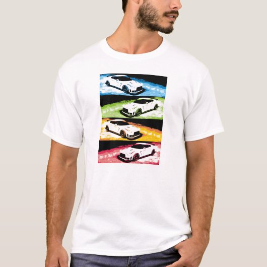GTR Pop-Art Nissans T-Shirt (Vorderseite)