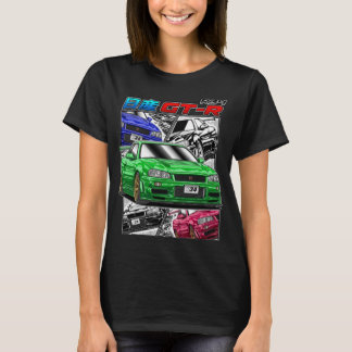 Gtr T-ShirtJDM Legend Nissan Skyline GTR R34 T-Shirt