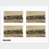 GTW Motor #6312 bei Battle Creek, MI 1954 Rechteckiger Aufkleber (Blatt)