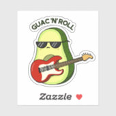 Guac and Roll Funny Avocado Pub Aufkleber (Blatt)