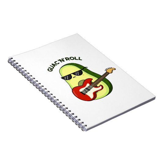 Guac and Roll Funny Avocado Pub Notizblock (Rechte Seite)
