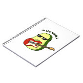 Guac and Roll Funny Avocado Pub Notizblock (Linke Seite)