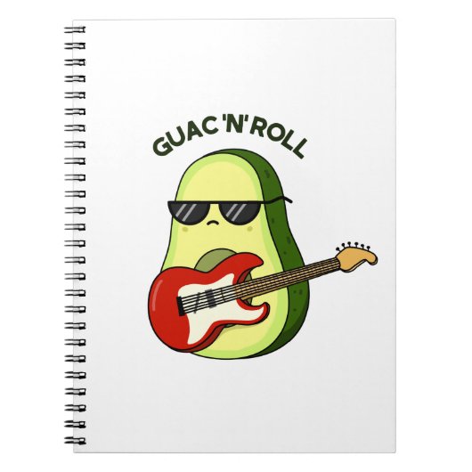 Guac and Roll Funny Avocado Pub Notizblock (Vorderseite)