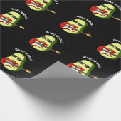 Guac and Roll Funny Avocado Pun Dark BG Geschenkpapier (Ecke)