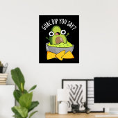 Guac Dip Sie sagen, Funny Guacamole Dip Pun Dark B Poster (Heimbüro)