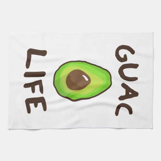 GUAC (Guacamole) LEBEN Handtuch (Horizontal)