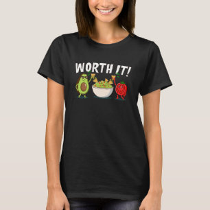Guac ist es wert Lustiger Guacamole Avocado Tomate T-Shirt