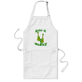 Guac Medley Guacamole Avocado Guitar Slogan Lange Schürze