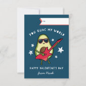 Guac My World Class Valentinstag Card Einladung (Vorderseite)