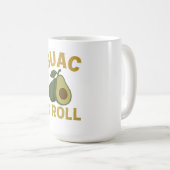 🥑 Guac & Roll - Funny Avocado Feinschmecker T - S Kaffeetasse (VorderseiteRechts)