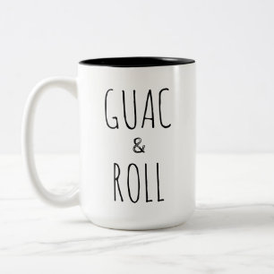 Guac & Roll Geschenk zum Geburtstag für Taco-Lie Zweifarbige Tasse