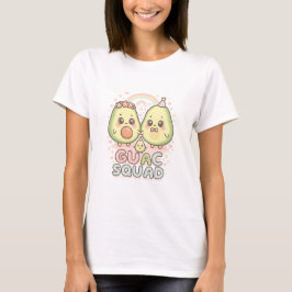 Guac Squad – Kawaii Avocado-Trio mit Regenbogen &  T-Shirt