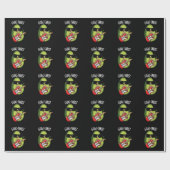 Guac-tarist Funny Avocado Pun Dark BG Geschenkpapier (Flach)