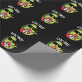 Guac-tarist Funny Avocado Pun Dark BG Geschenkpapier (Ecke)