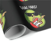 Guac-tarist Funny Avocado Pun Dark BG Geschenkpapier (Rolleneckpunkt)