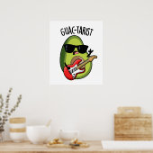 Guac-tarist Funny Avocado Pun Poster (Küche)