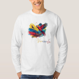 Guacamayas de Venezuela con Bandera  T-Shirt