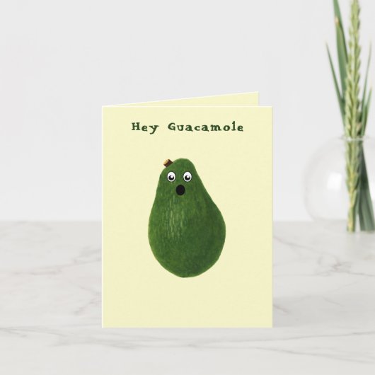 Guacamole Avocado Pregnancy Ankündigung Vorlage (Vorderseite)