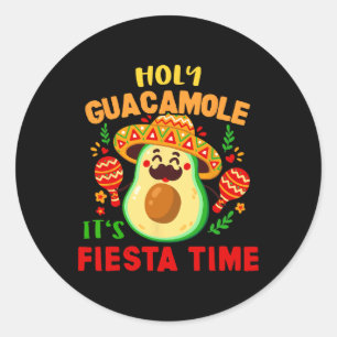 Guacamole Cinco De Mayo Mexican Fiesta Gift Mens A Runder Aufkleber