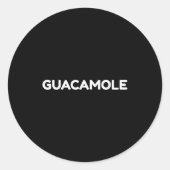 Guacamole Funny Halloween Costume Shirt  Runder Aufkleber (Vorderseite)