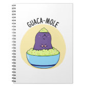 Guacamole Funny Mole in Guacamole Dip PUn Notizblock (Vorderseite)