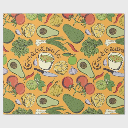 Guacamole Geschenkpapier (Flach)