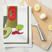 Guacamole Geschirrtuch (Viertel Falte)