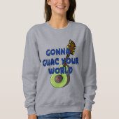 guacamole guckt euer Welt-Avocado-Design witzig Sweatshirt (Vorderseite)