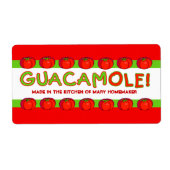 GUACAMOLE-Labels zum Anpassen (Vorne)