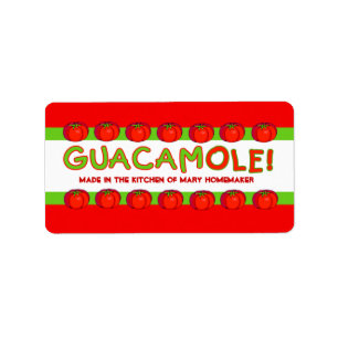 GUACAMOLE-Labels zum Anpassen Adressaufkleber