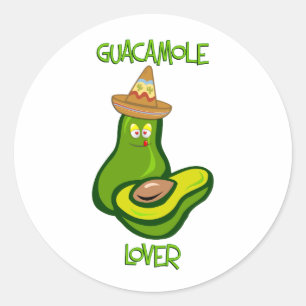 Guacamole Lover Runder Aufkleber
