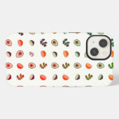Guacamole, Muster, Avocado iPhone Hülle (Rückseite (Horizontal))