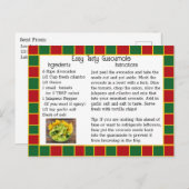 Guacamole-Rezept-Karte Postkarte (Vorne/Hinten)