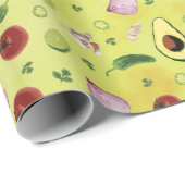 Guacamole-Rezept-Muster-Geschenkverpackung Geschenkpapier (Rolleneckpunkt)