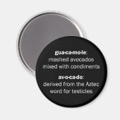 Guacamole Testicles Magnet (Vorderseite/Rückseite)