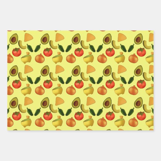 Guacamole und Tortilla-Chips Geschenkpapier Set (Vorderseite 2)