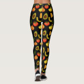 Guacamole und Tortilla-Chips Leggings (Rückseite)