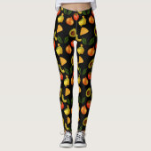 Guacamole und Tortilla-Chips Leggings (Vorderseite)