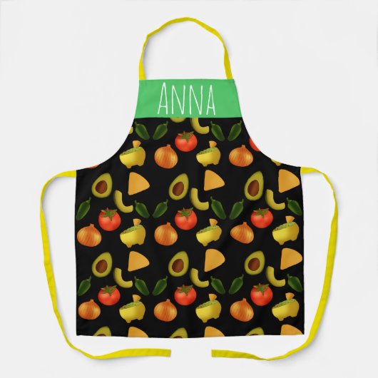 Guacamole und Tortilla-Chips Schürze (Vorderseite)