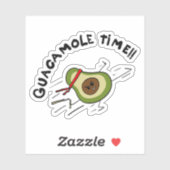 Guacamole-Zeit Aufkleber (Blatt)