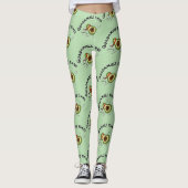 Guacamole-Zeit Leggings (Vorderseite)